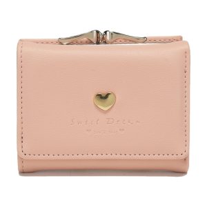 Miss Unique Cartera Mujer Compacta, Monedero con Cremallera, Múltiples Ranuras para Tarjetas, Ventana de ID