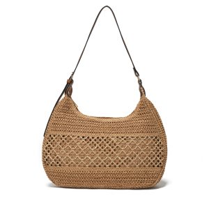 Bolsas de Playa Bolso Mujer Tejido Estilo Boho para Playa Viajes y Uso Diario Ligera y Espaciosa con Asa al Hombro Diseño Bohemio Casual