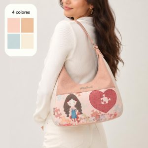 Bolsa Hobo de axila, bolso de un hombro, impermeable, bordado estampado exquisito, gran capacidad, piel suave, cremallera especial, correa ajustable con hebilla metálica, cuatro colores
