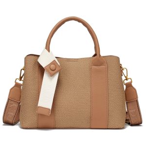 DEYCE Bolso Mujer Elegante Tipo Tote Mediano con Correa Ajustable | Bolsa Moderna para Oficina, Escuela y Diario