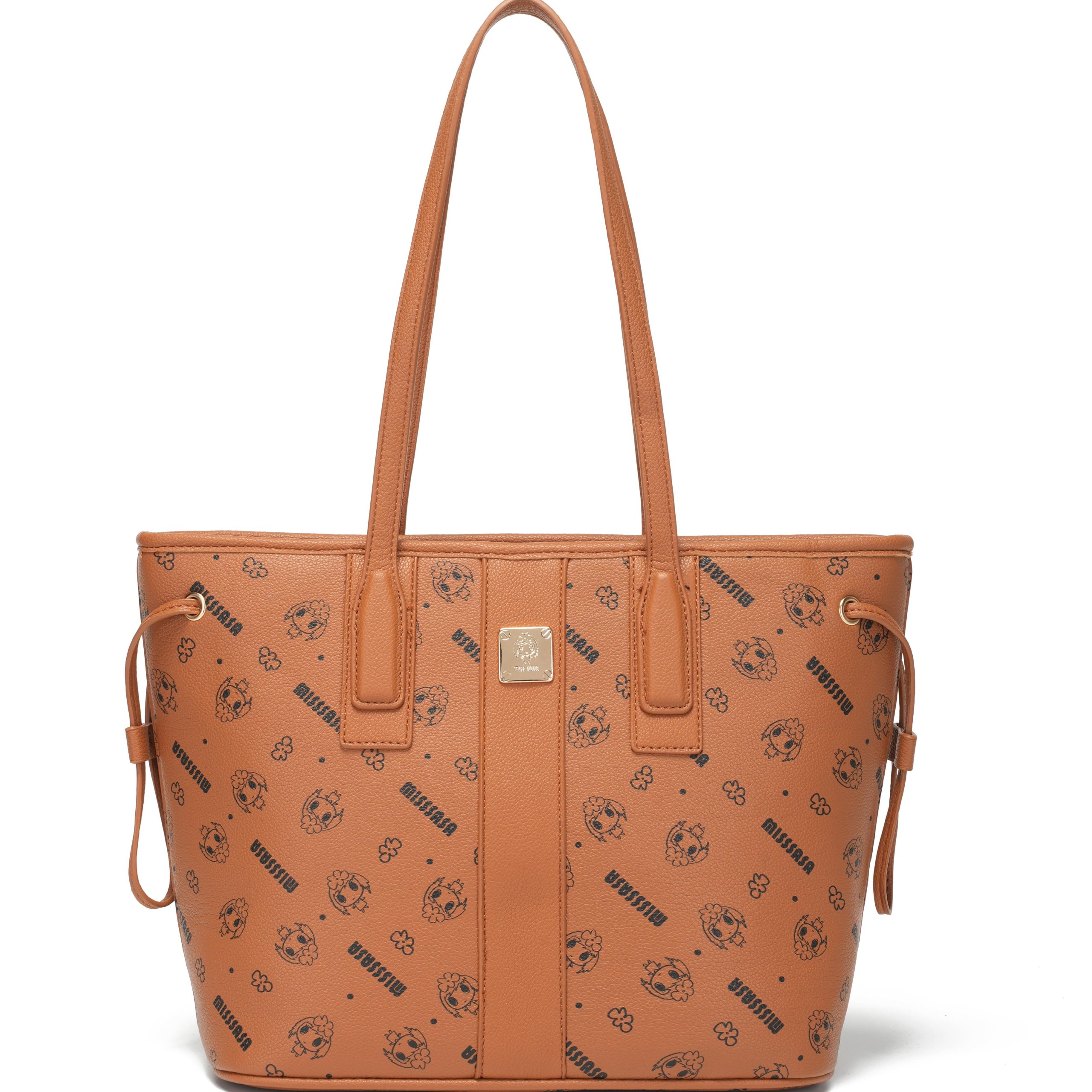 Bolso Tote , Fabricado En Cuero Impermeable Y Duradero, De Gran Capacidad, Sencillo, Elegante Y Lindo, Adecuado Para El Ocio Diario Y Los Desplazamientos, Multifuncional, De Alta Calidad, Diseño De Cordón En Ambos Lados