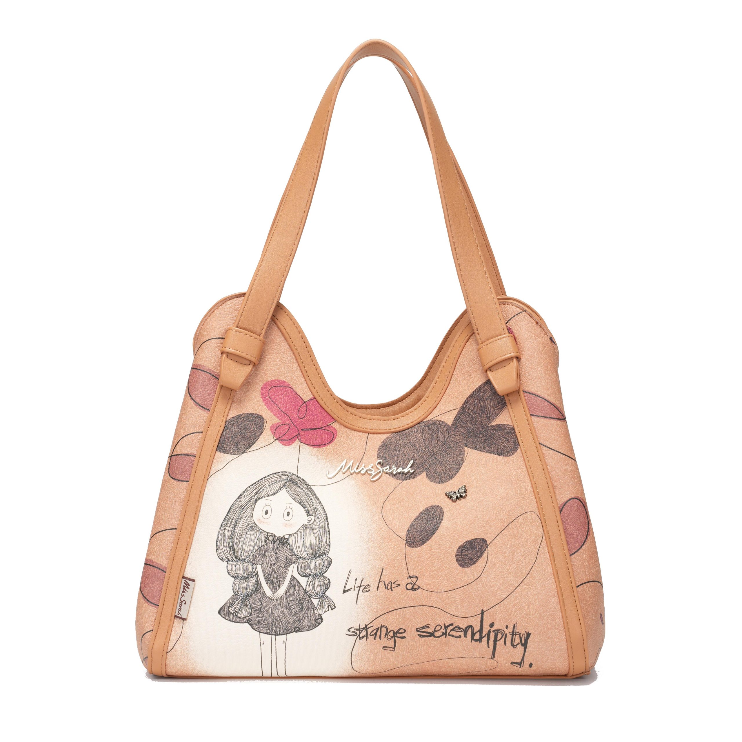 Bolso MissSarah Para Hombro, Con Multiple Division y Super Amplia