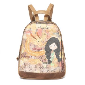Mochila Miss Lee Para Mujer Con Diseño Chica y Dragón, Multicompartimento, Gran Capacidad, Con Cremallera, Correas De Hombro Ajustables, Puede Contener Una Tableta