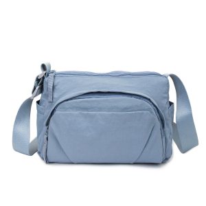 Miss Unique Bolsa Bandolera Mujer Nylon Ligera Gran Capacidad Múltiples Bolsillos Hombro