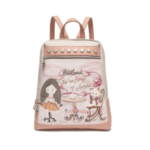 [Esencial Temporada Escolar] Mochila MissSarah, Gran Capacidad, Correas Anchas, Con Cierre, Cabe iPad, MissBag