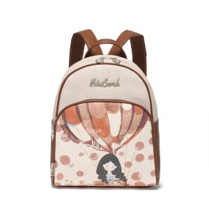 [Esencial Temporada Escolar] Mochila MissSarah, Gran Capacidad, Correas Anchas, Con Cierre, Cabe iPad, MissBag