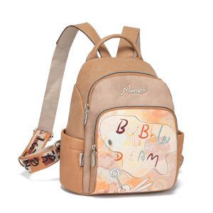 Mochila MissLee Vintage De Piel Suave Multicompartimentos Ligera Gran Capacidad Correa de hombro ancha ajustable