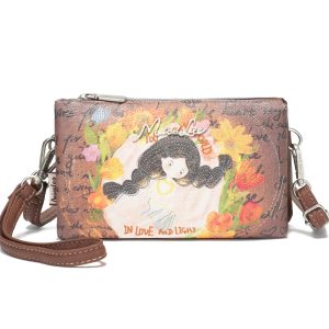 Bolsa Cruzada y de Mano MissLee, Tres Compartimentos Grandes, Gran Capacidad, Estilo Vintage, Ideal para Viajes Cortos