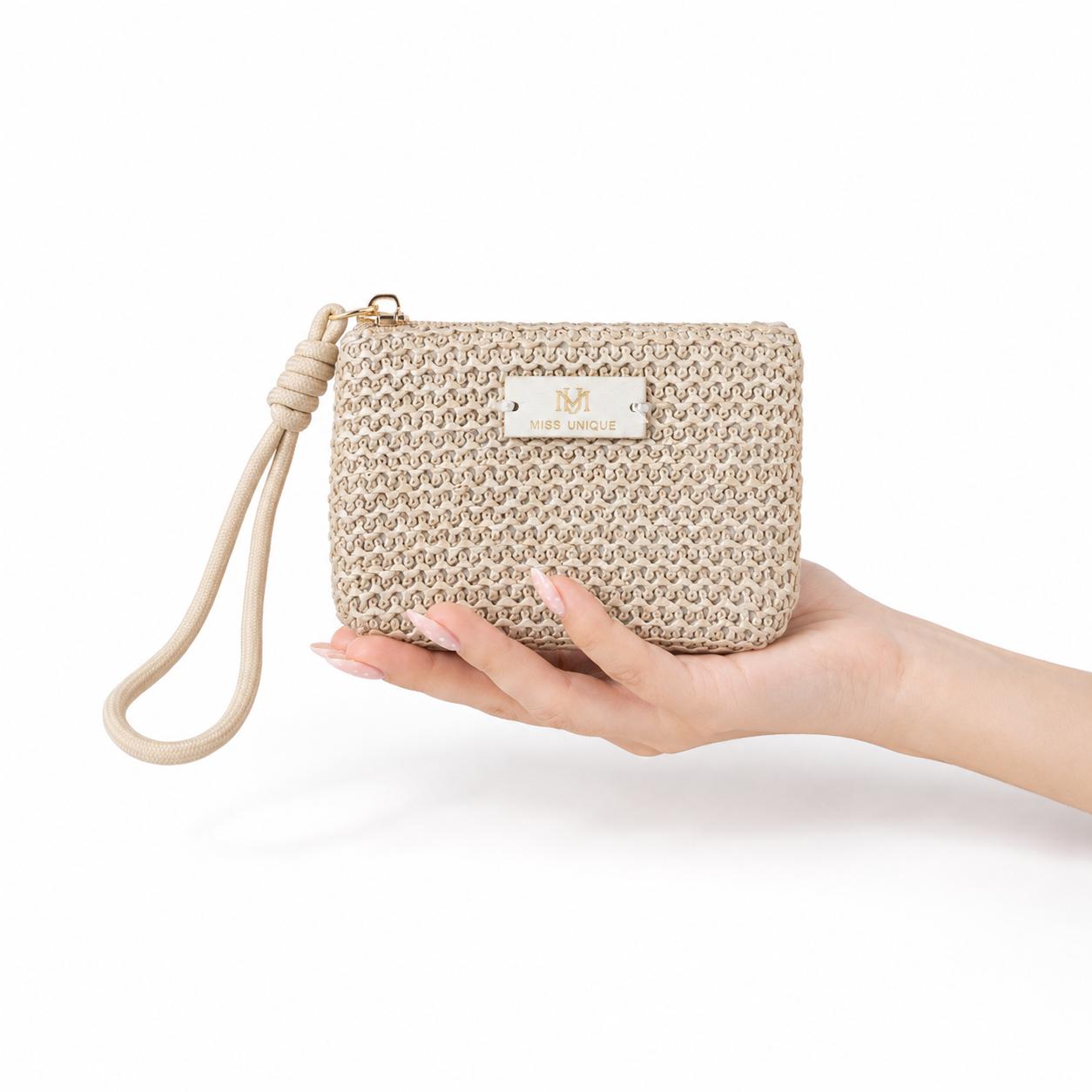 Miss Unique Cartera de Muñeca Estilo para Mujer Organizador Portátil para Llaves Monedas Tarjetas y Audífonos Tamaño Compacto y Ajuste Cómodo