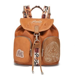 Mochila MissLee Con Diseño Correa Ajustable, con Divisiones y Colores Multiple.