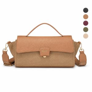 DEYCE Bolso Mujer Elegante Tipo Bandoleras con Tapa | Bolsa Chic para Oficina, Citas y Uso Diario