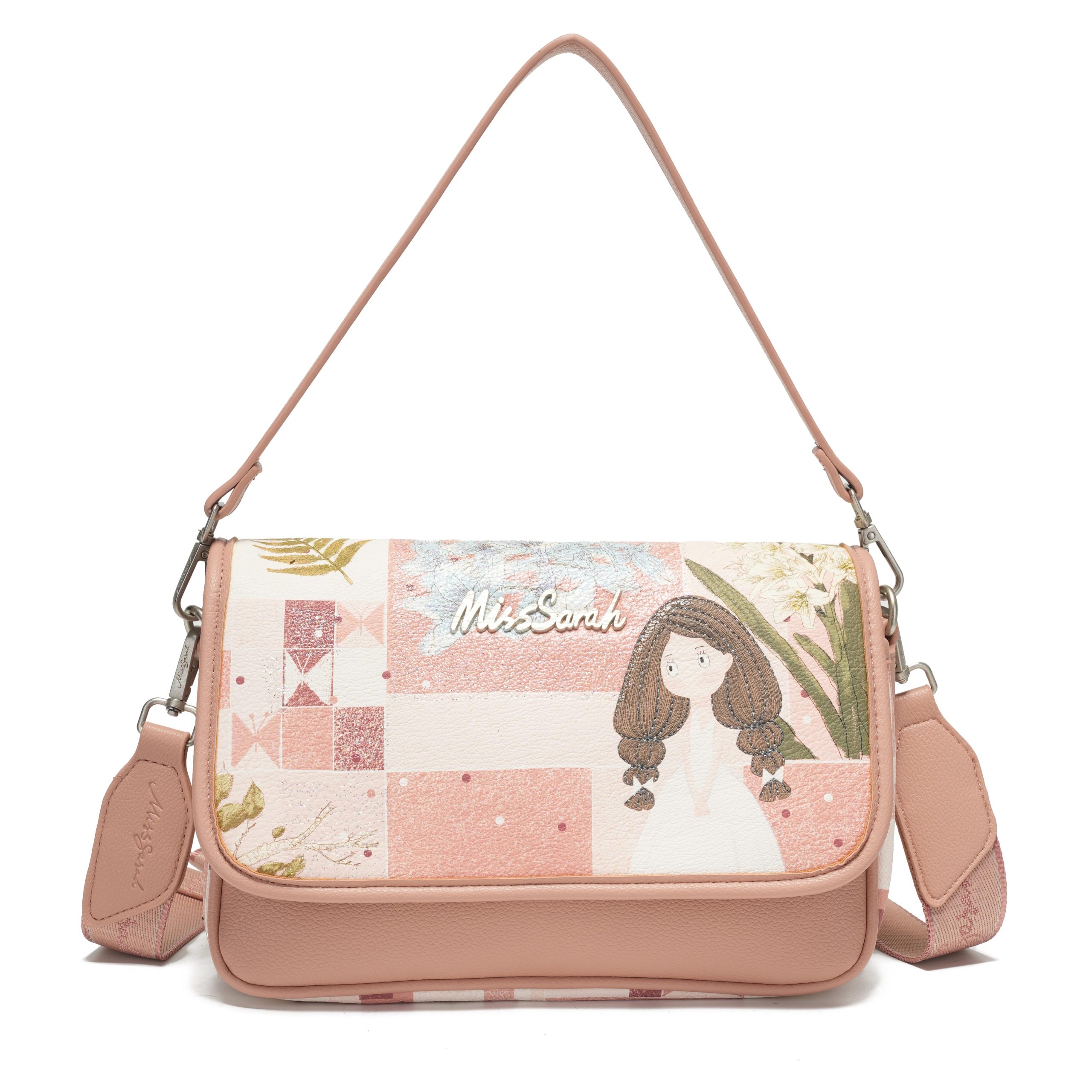 Bolsa cruzada y de hombro MissBag para mujer, resistente al agua, diseño original con grafiti exclusivo, cierre tipo solapa antirrobo, versátil y elegante