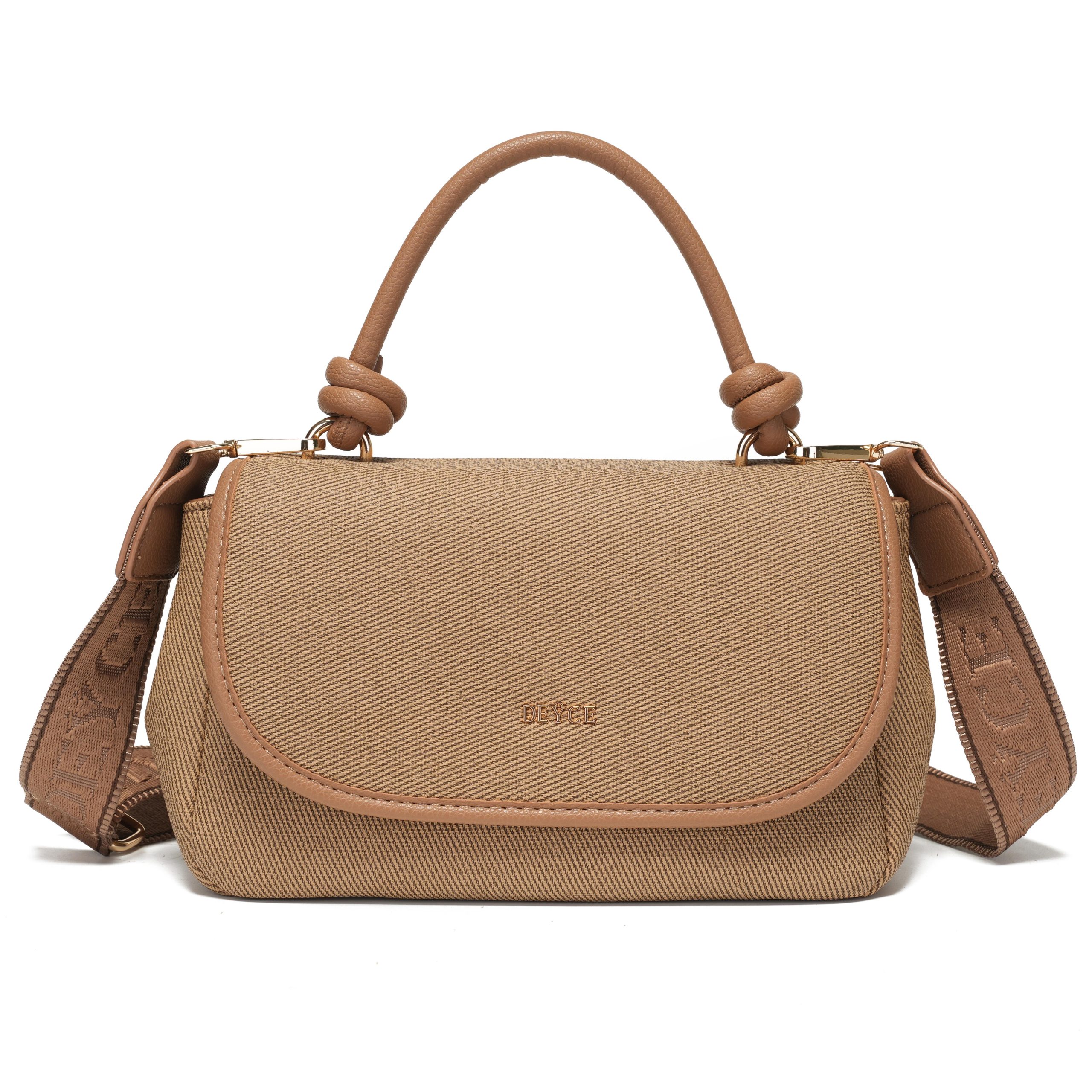 DEYCE Bolso Mujer 3 en 1, Bolsa de Mano, Hombro y Bandolera Bandoleras, Asa Superior, Correa Desmontable Ajustable, Casual para Oficina y Salidas