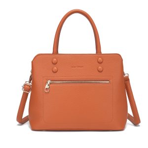 Miss Unique Bolso Satchel para Mujer con Asa Superior y Correa Ajustable Estructurado, Multifuncional y Espacioso Ideal para Oficina, Trabajo y Uso Diario