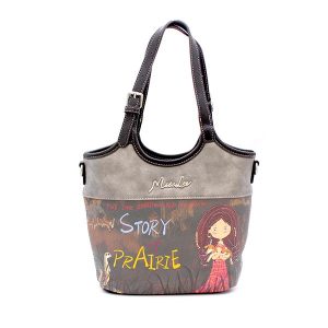Miss Lee Tote Bag con Diseño Único y Divisiones en Material PU de Alta Calidad en Colores Almendra Negro Gris y Marrón Ideal para Diario Trabajo y Salidas Casuales
