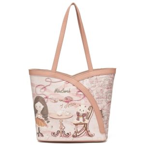 Bolsa Tote MissSarah para Mujer – Gran Capacidad, Material PU Resistente al Agua MissBag, Diseño Divertido de Corderito, Perfecta para el Día a Día y como Regalo, Diseño original