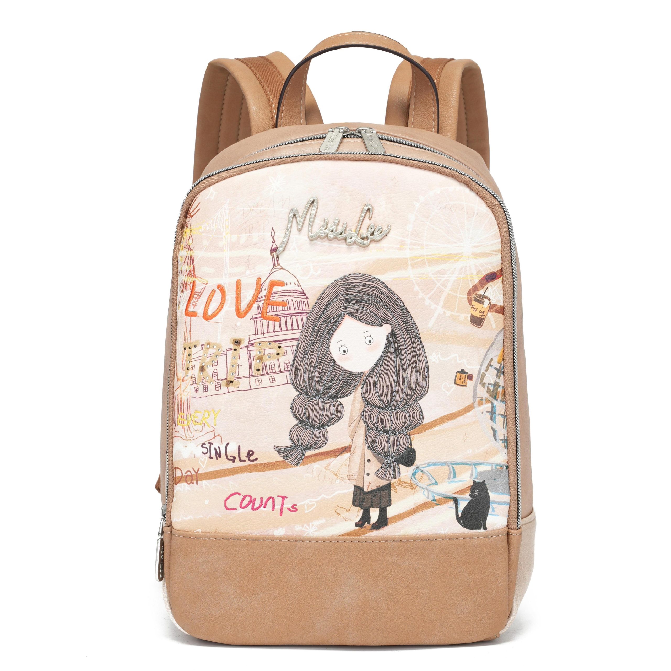 Subasta Mochila Misslee Con Divisiones Amplia y Correa Ajustable, Múltiples Bolsillos, Gran Capacidad, Impermeable