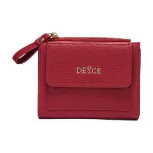 DEYCE Cartera Mujer Compacta , Monedero con Cremallera, Múltiples Ranuras para Tarjetas, Ventana de ID