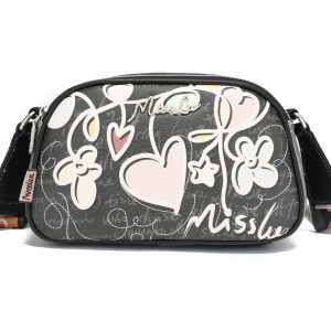 Bolso Bandoleras Con Diseño Miss Lee Y Divisiones