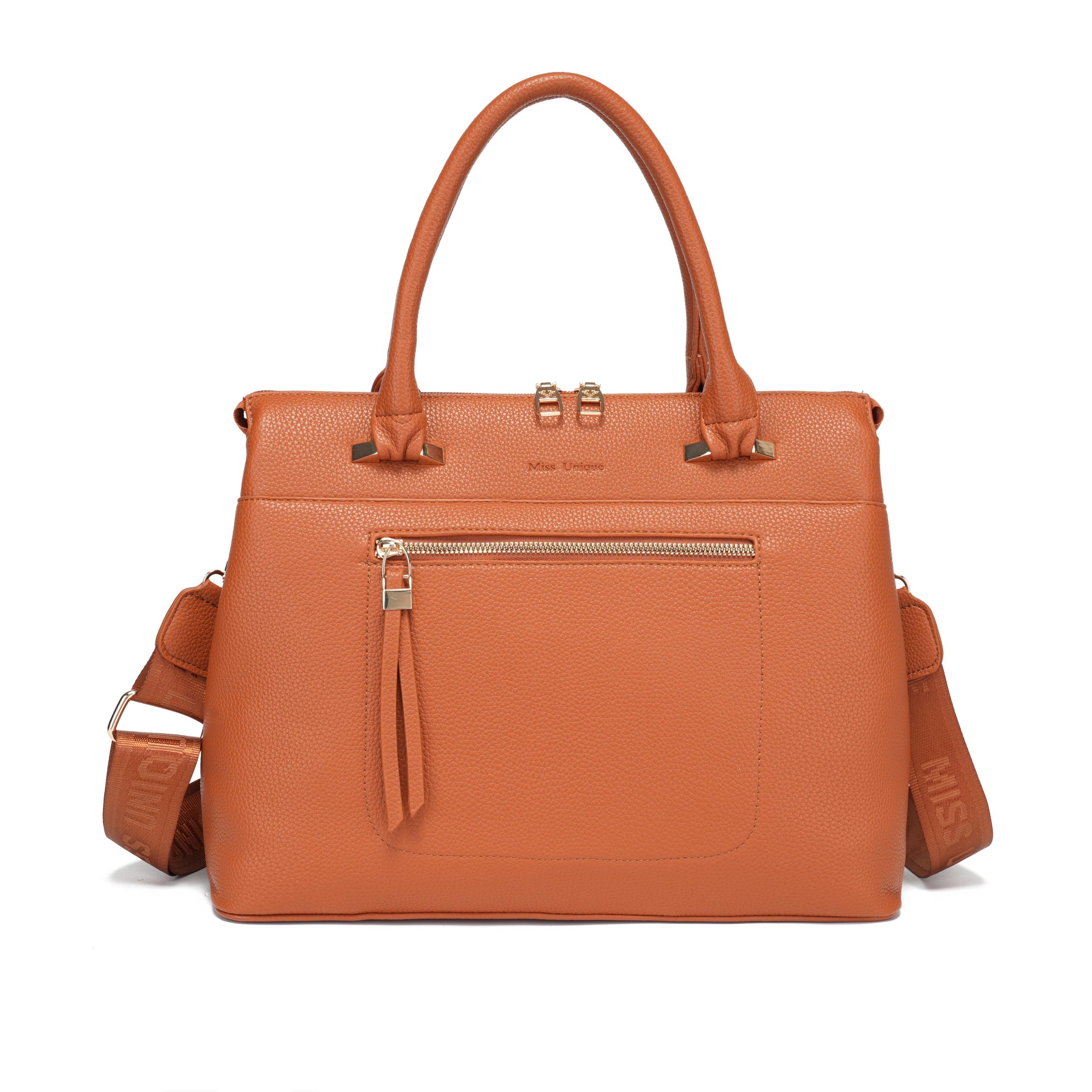 Miss Unique Bolso para Mujer Satchel Elegante con Asa Superior y Correa Ajustable en Piel Sintetica de Alta CalidadRegalo Perfecto para el Dia de la Madre y Uso Diario